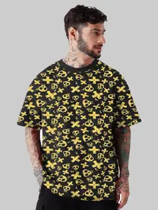 Leotude Men Graphic Oversized Longline T-shirt