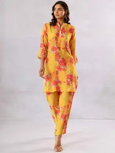 HUKUM Printed Top With Trouser Co-Ords