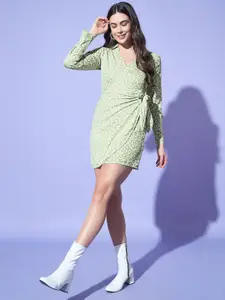 BAESD Print Crepe Mini Dress
