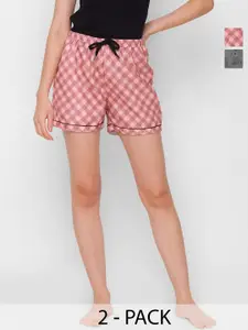 FashionRack Women Pack of 2 Printed Lounge Shorts