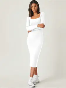 AAHWAN Bodycon Midi Dress
