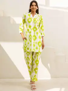 HUKUM Printed Top With Trousers Co-Ords