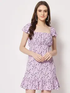 BAESD Floral Print Empire Dress