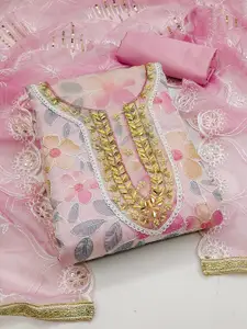 Maroosh Embellished Organza Unstitched Dress Material