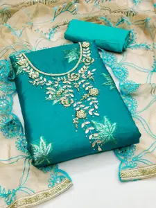 Maroosh Embellished Organza Unstitched Dress Material