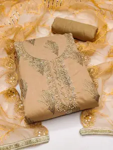 Maroosh Embellished Unstitched Dress Material