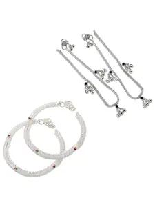 Lila Silver-Plated Anklet