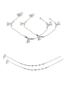 Lila Silver-Plated Anklet