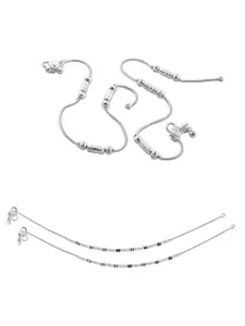 Lila Silver-Plated Anklet