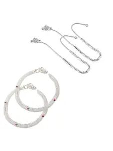 Lila Silver-Plated Anklet