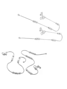 Lila Silver-Plated Anklet