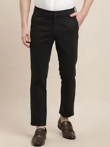 Turtle Men Cotton Relaxed Mid-Rise Skinny Fit Chinos Trousers