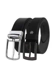 Hayes London Men Formal Belts Combo Pack of 2 Premium Genuine Leather Belt