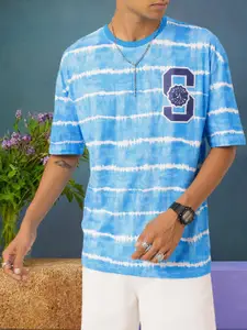 Kook N Keech Embroidered Tie and Dye Oversized T-shirt