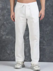 The Roadster Lifestyle Co. Men Relaxed Fit Mid Rise Trousers