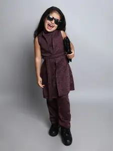 taffykids Girls Printed Top with Trousers