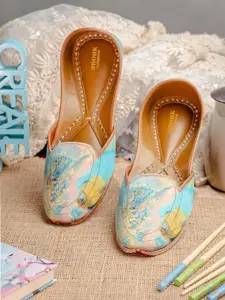 Anouk Women Mojaris with Embroidered Flats