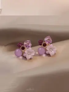 V FASHION JEWELLERY Floral Studs Earrings