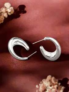 Accessorize Geometric Half Hoop Earrings