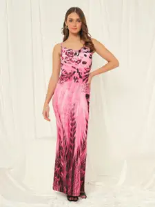 TANDUL Print Maxi Dress