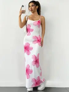 TANDUL Floral Print Maxi Dress