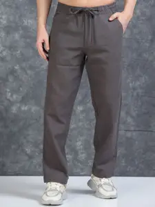 The Roadster Lifestyle Co Men Relaxed Fit Mid Rise Trousers