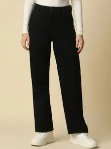 Allen Solly Woman Women Pure Cotton Mid-Rise Relaxed Fit Jeans