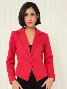 TANDUL Notched Lapel Collar Slim Fit Single-Breasted Blazer