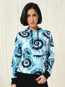 BAESD Women Woollen Abstract Printed Pullover Sweatshirt