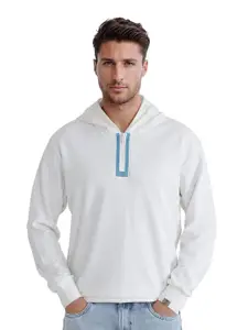 RARE RABBIT Men Hooded Pullover Cotton Sweatshirt