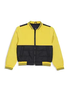 Allen Solly Junior Boys Colourblocked Bomber Jacket