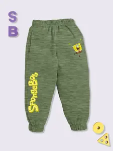 YK X Minute Mirth Boys SpongeBob Printed Joggers