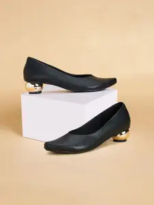 Forever Glam by Pantaloons PU Wedge Pumps with Bows