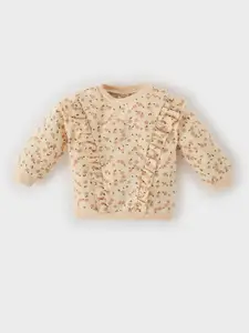 DeFacto Girls Cotton Printed Pullover Sweaters