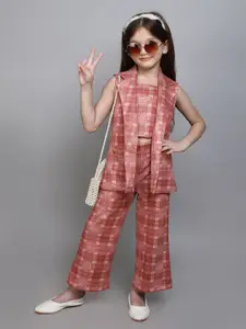 taffykids Girls Printed Top with Trousers