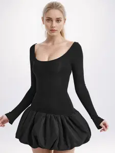 DressBerry Women Drop-Waist Mini Dress