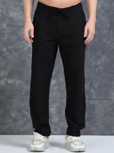 The Roadster Lifestyle Co. Men Linen Relaxed-Fit Regular Trousers