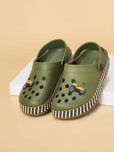 Pantaloons Junior Boys Printed PU Clogs