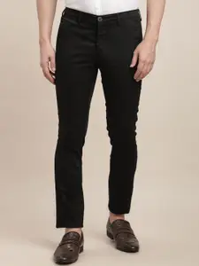 Turtle Men Printed Relaxed Tapered Fit Cotton Chinos Trousers