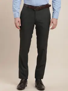 Turtle Men Cotton Tailored Slim Fit Formal Trousers