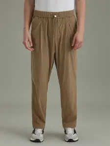 Banana Club Men Relaxed Corduroy Pleated Trousers