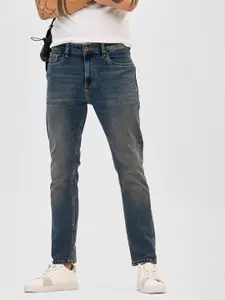 Snitch Men Smart Slim Fit Light Fade Stretchable Jeans
