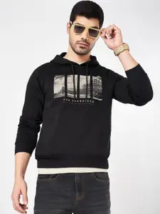 SF JEANS by Pantaloons Men Printed Hooded Sweatshirt