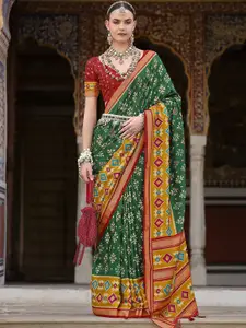 elora Woven Design Silk Blend Patola Saree