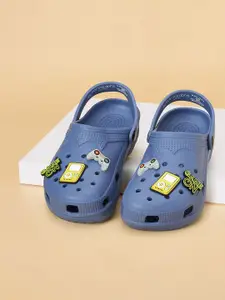 Pantaloons Junior Boys Printed PU Clogs