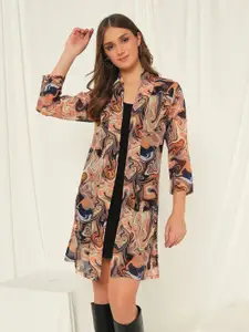 BAESD Women Printed Longline Shrug