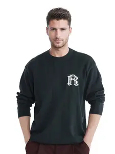 RARE RABBIT Men Round Neck Cotton Pullover