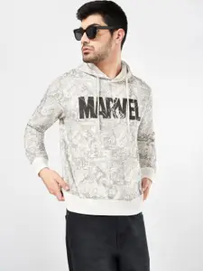 SF JEANS by Pantaloons Men Typography Printed Hooded Sweatshirt