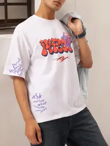 Kook N Keech Drop-Shoulder Printed Relaxed Fit Tee