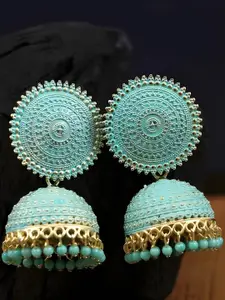 JMBW INTERNATIONAL Floral Jhumkas Earrings